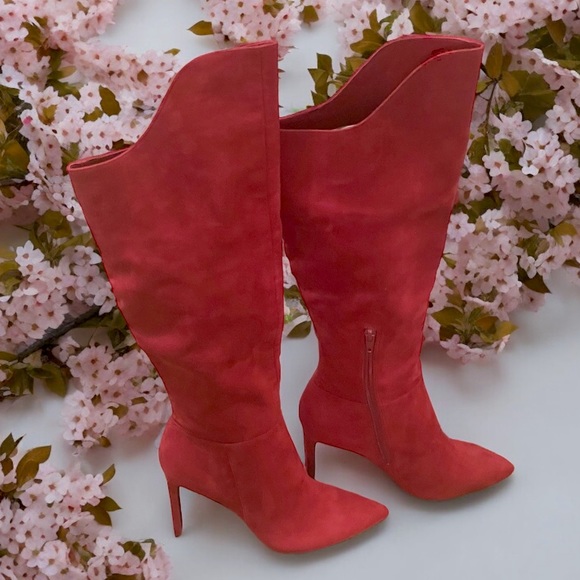 Nine West Shoes - TELEENA STILETTO POINTED TOE SUEDE BOOTS SIZE 6.5